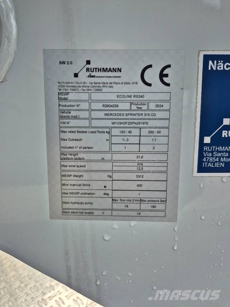 Ruthmann Ecoline RS 240 Autoplošiny