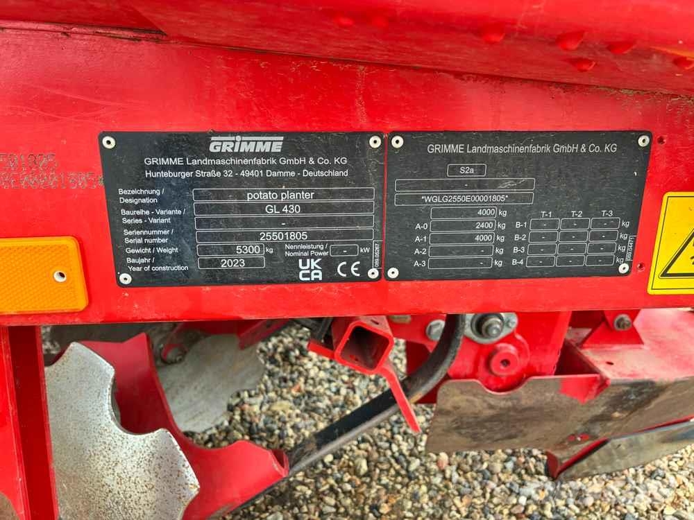 Grimme GL 430, 4 Row, Trailed, Cup Planter Πατατοφυτευτής