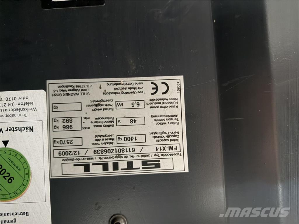 Still FM-X14 Työntömastotrukit
