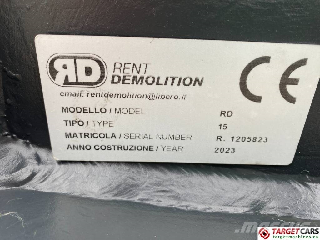 Rent Demolition RD15 Hydraulic Rotation Pulverizer Shear 10~20T Celtniecības drupinātāji