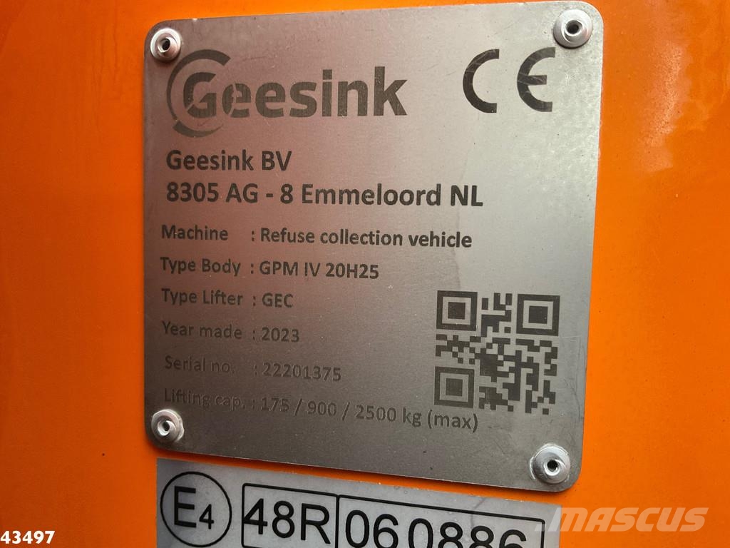 DAF FAG XD 340 Geesink 20m³ Kamioni za otpad