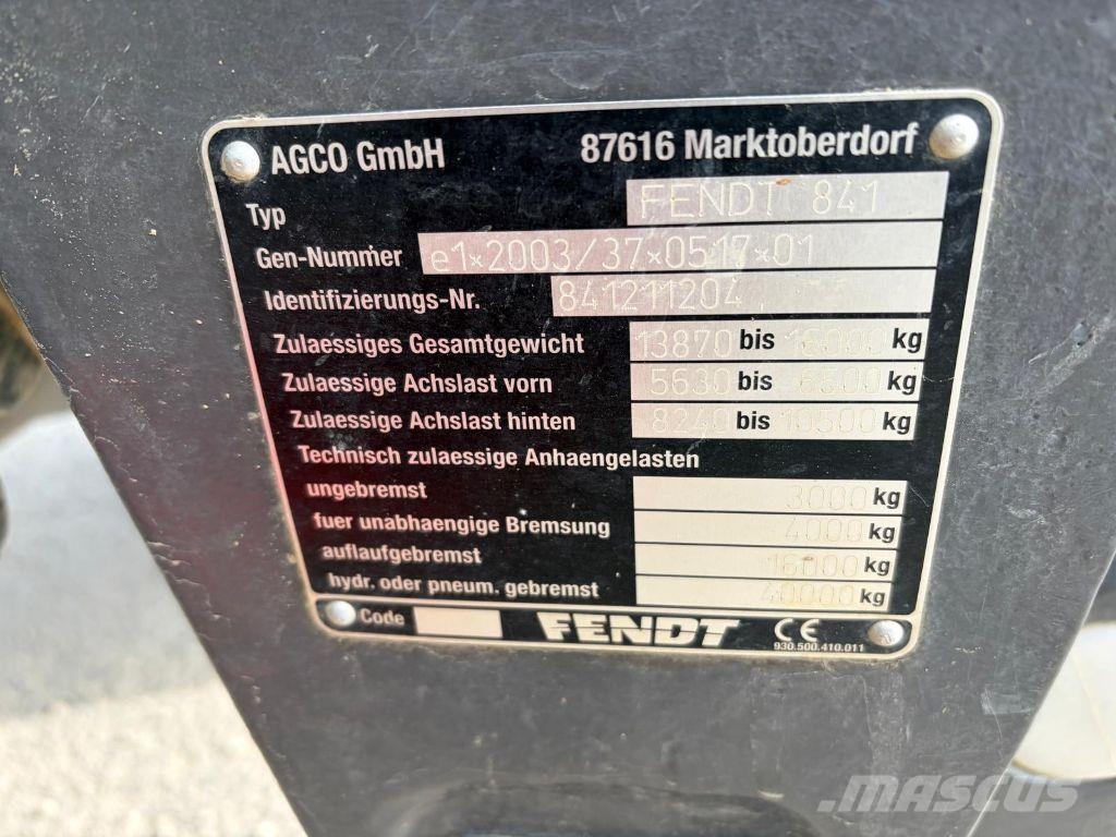 Fendt 826 S4 PROFI + Traktorid