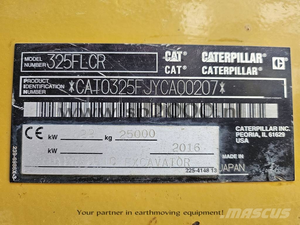 CAT 325 FL CR Rupsgraafmachines