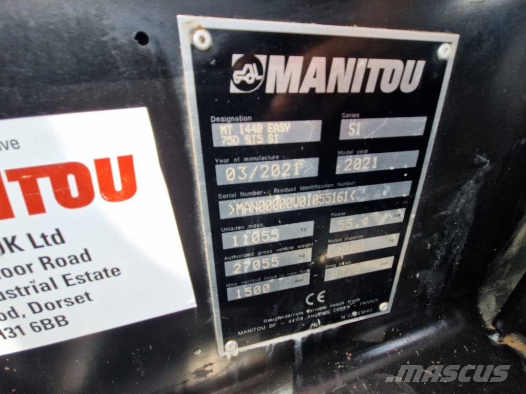 Manitou MT 1440 R433 مناولات متداخلة