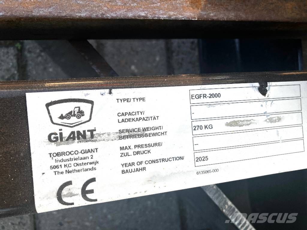 GiANT vlakraam EGFR-2000 Overige componenten