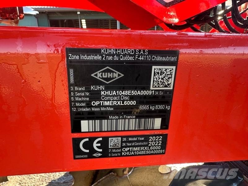 Kuhn OPTIMERXL6000 Tanjirače