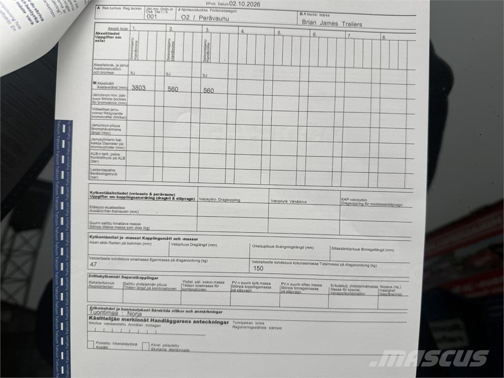 Brian James Trailers Transporter Zemie treileri