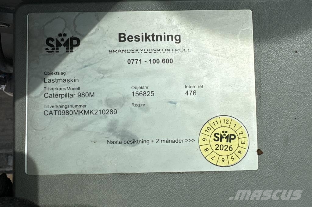 CAT 980M, Bra Skick Hjullastare