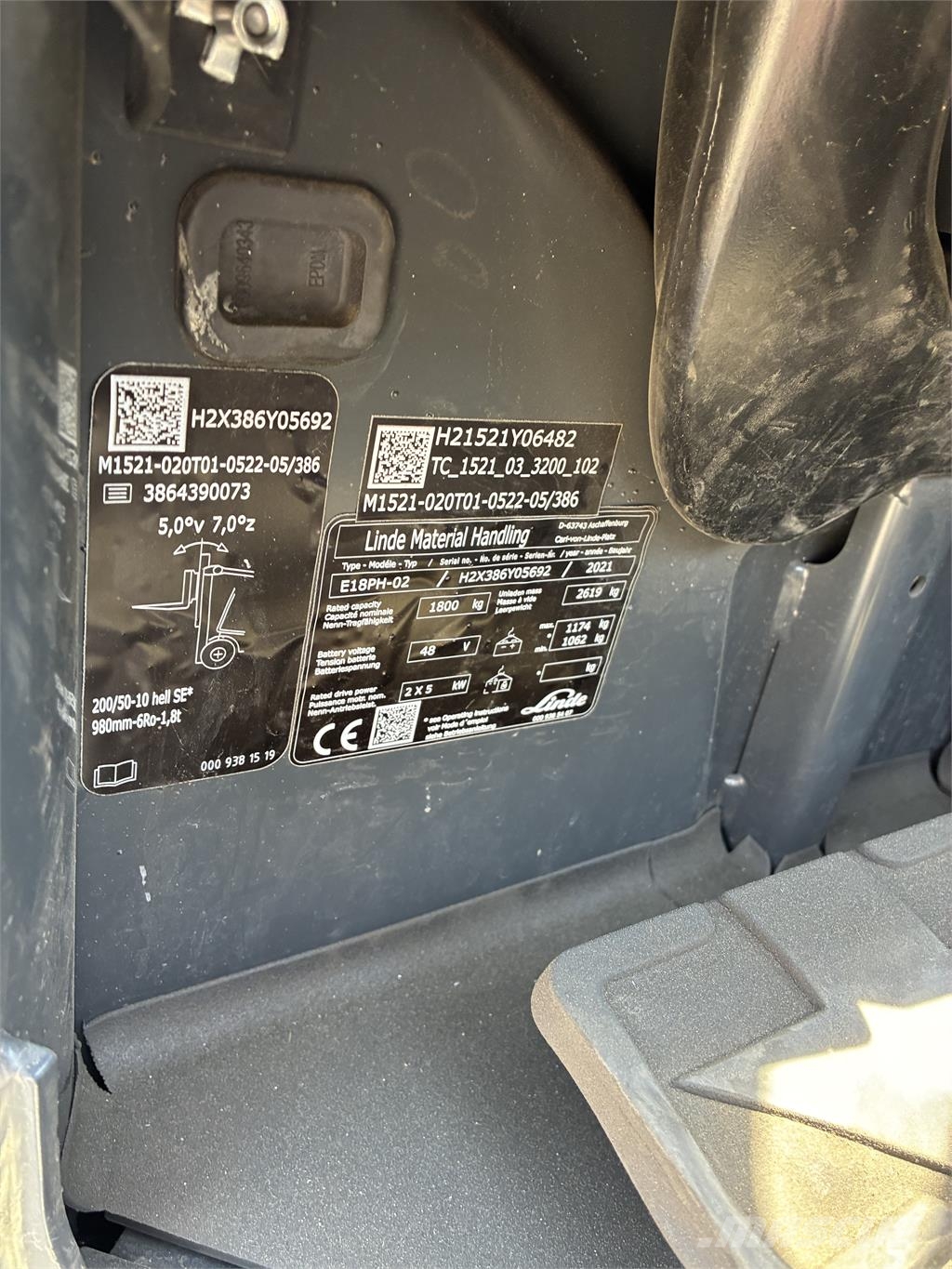 Linde E18PH شاحنات ذات رافعات شوكية تعمل بالكهرباء