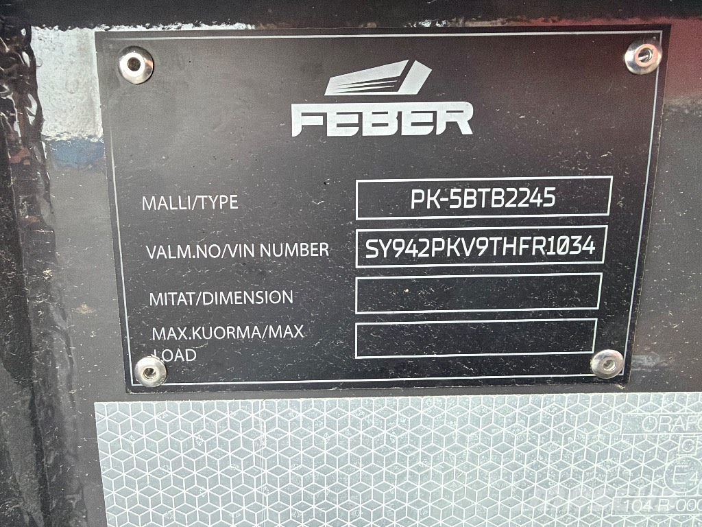Feber / Wilma 5 akselinen kasettiperävaunu Bañera