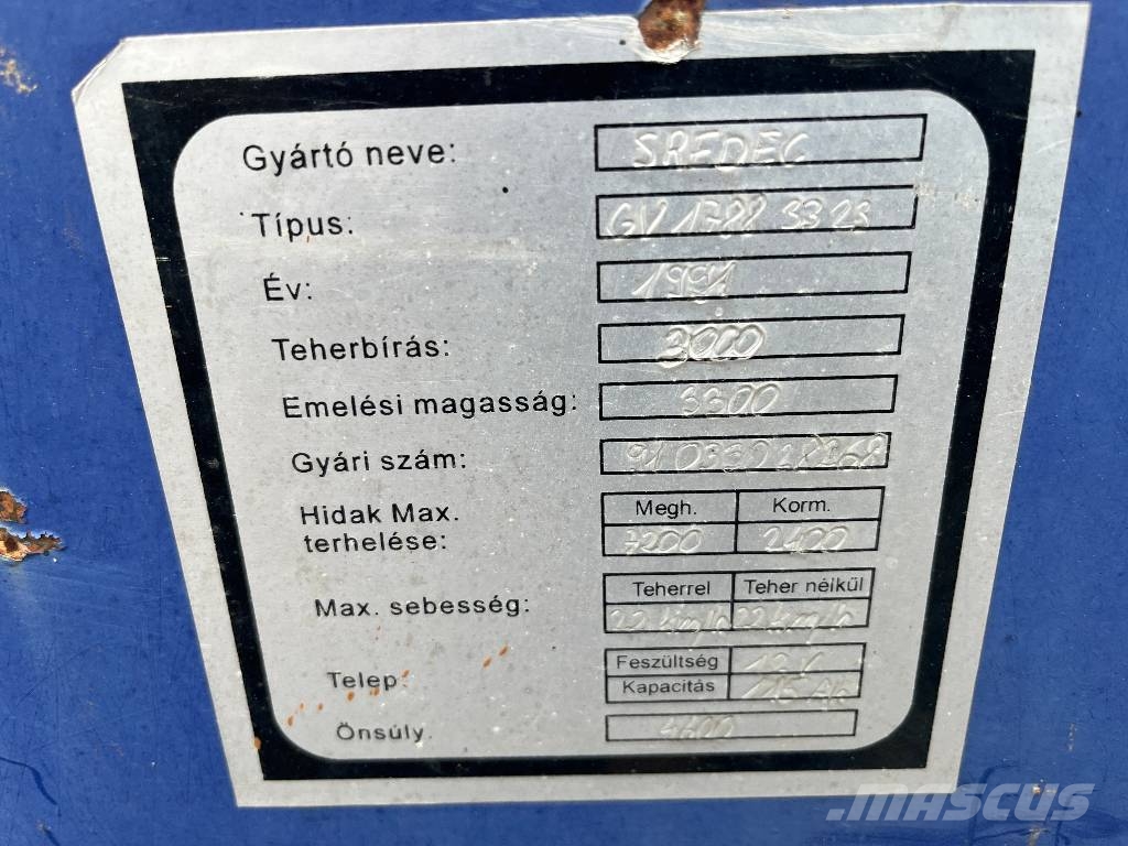 Balkancar GV1722.33.23 SREDEC V-4267 I NW Газовые погрузчики