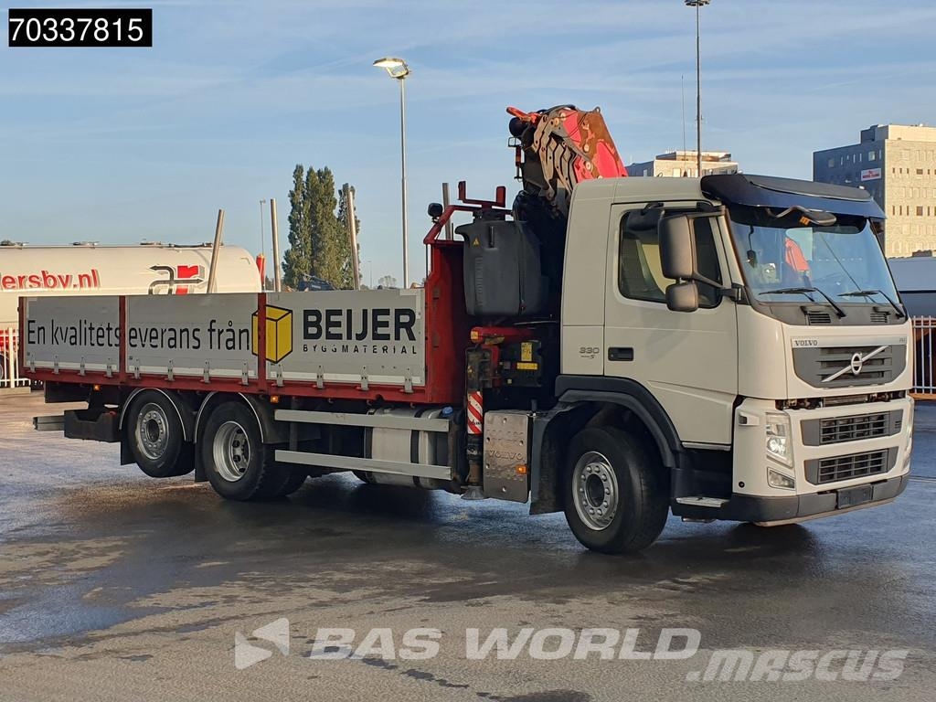 Volvo FM 330 6X2 FASSI BF245A2.25 E DYNAMIC Crane Kran L Platte bakwagens
