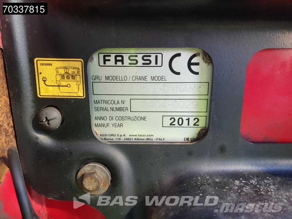 Volvo FM 330 6X2 FASSI BF245A2.25 E DYNAMIC Crane Kran L Platte bakwagens