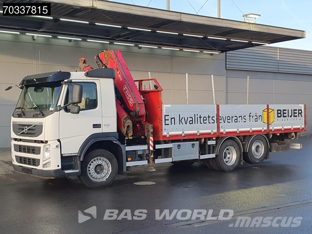 Volvo FM 330 6X2 FASSI BF245A2.25 E DYNAMIC Crane Kran L Platte bakwagens