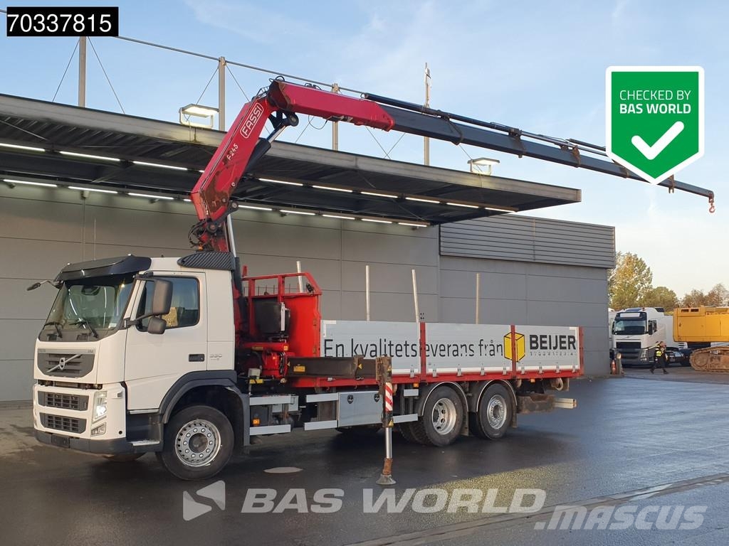 Volvo FM 330 6X2 FASSI BF245A2.25 E DYNAMIC Crane Kran L Platte bakwagens