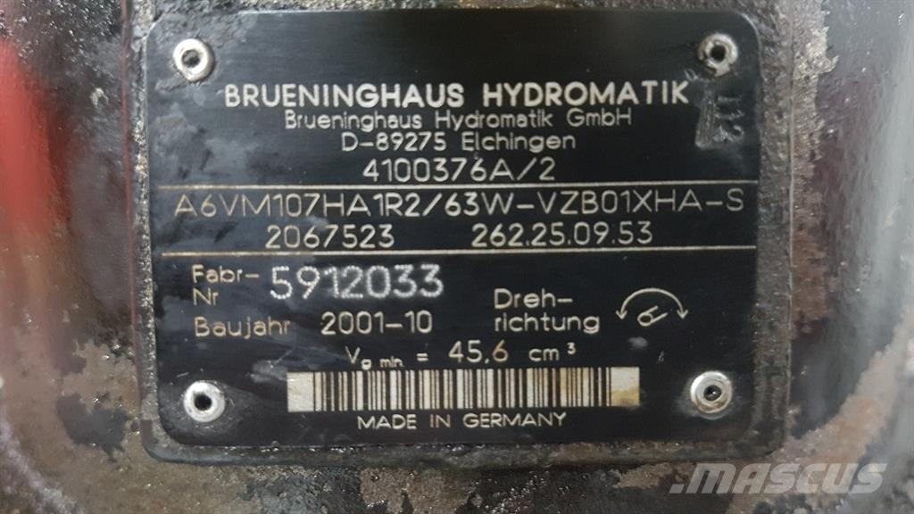 Brueninghaus Hydromatik A6VM107HA1R2/63W - Ahlmann AZ150 - Drive motor Hydraulics