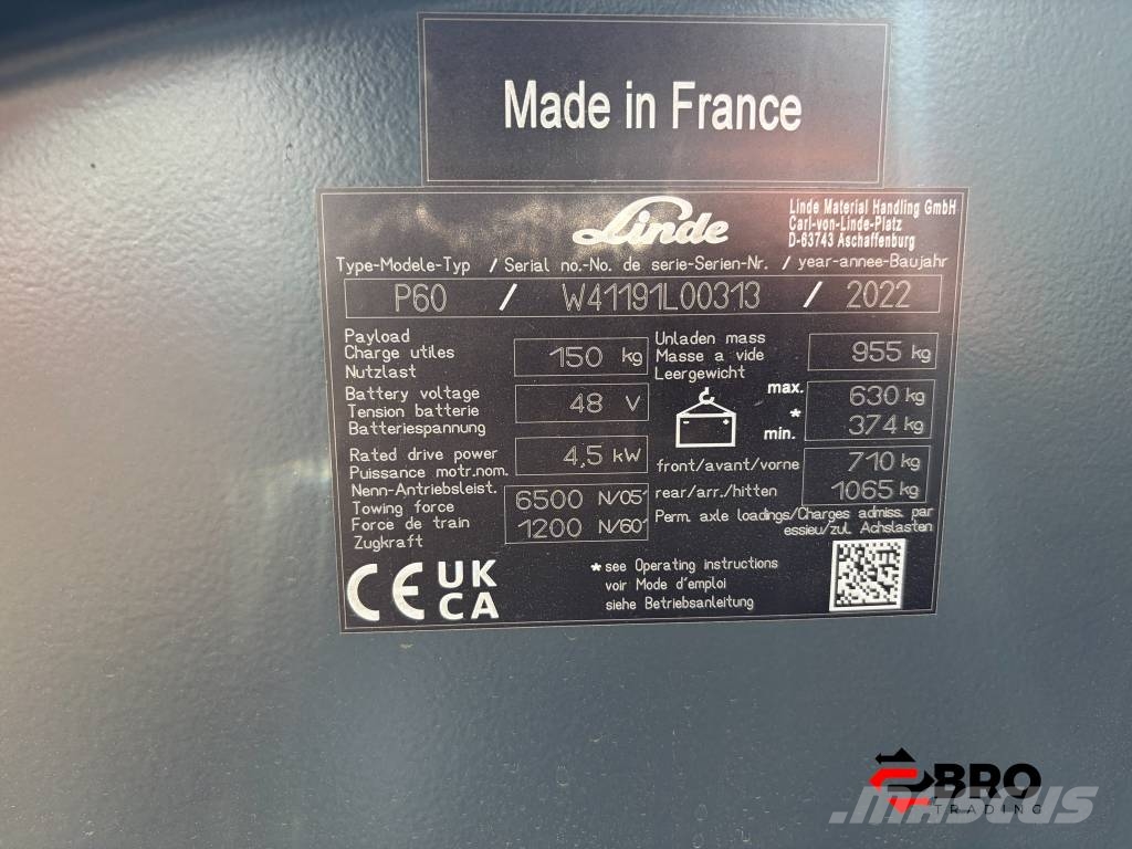 Linde P60 Trekker Φορτηγά ρυμούλκησης