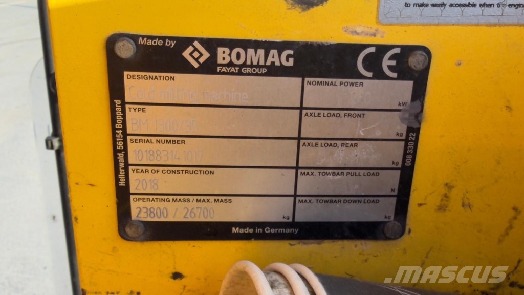 Bomag 1300/35 Freze za asfalt