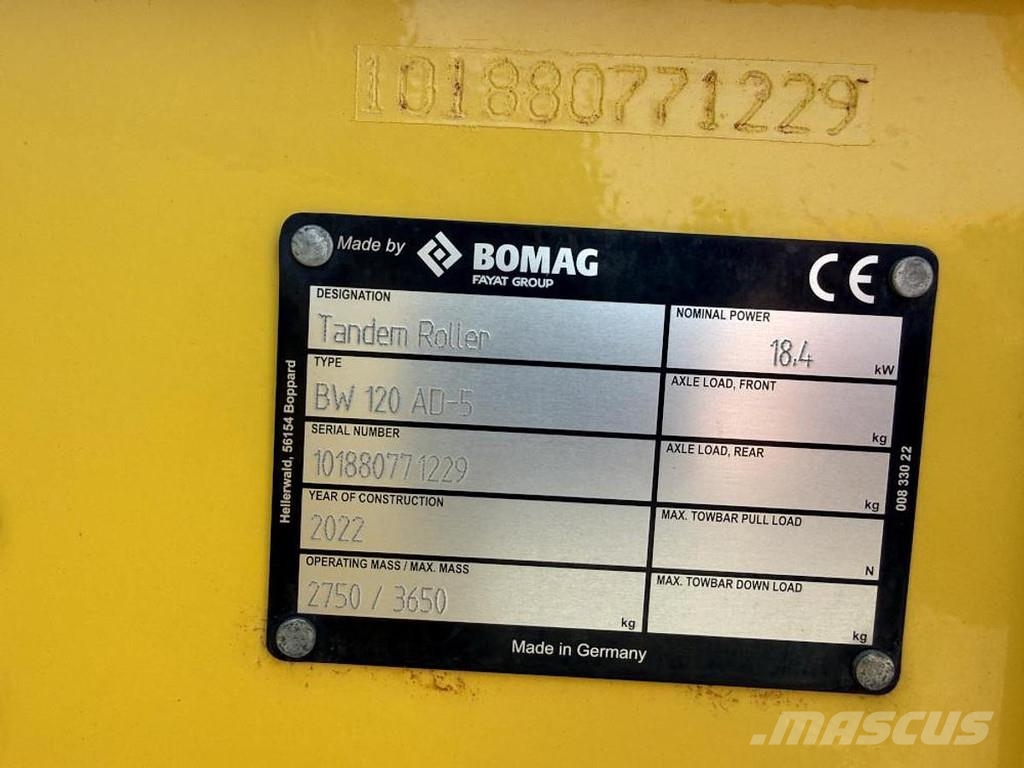 Bomag BW 120 AD-5 Rulli a doppio tamburo