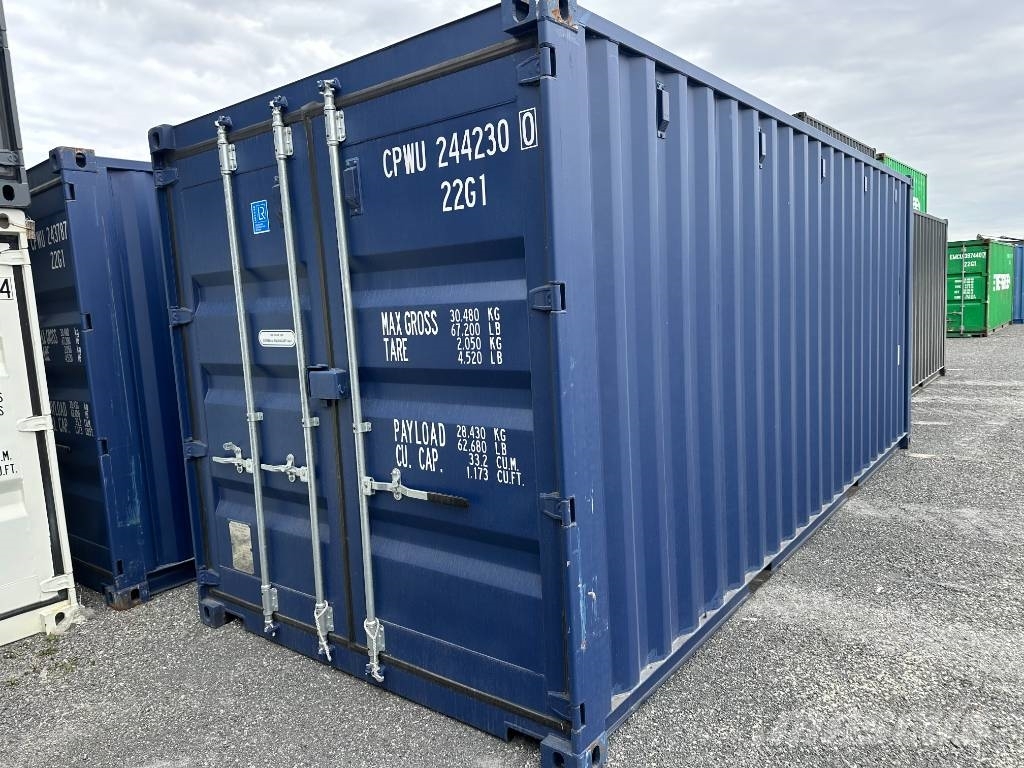 Sjöfartscontainer ny 20fot container olika färger Shipping containers