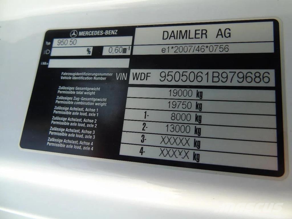 Mercedes-Benz Axor 1829 + euro 5 + lift + manual Pressukapelli kuorma-autot