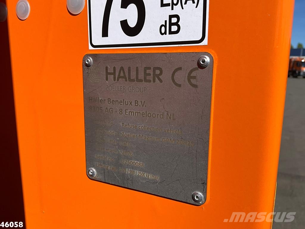 DAF FAG XD 340 Euro 6 Geesink 20m³ Welvaarts weighing 垃圾车