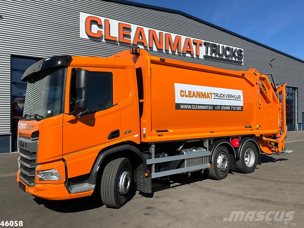 DAF FAG XD 340 Euro 6 Geesink 20m³ Welvaarts weighing 垃圾车