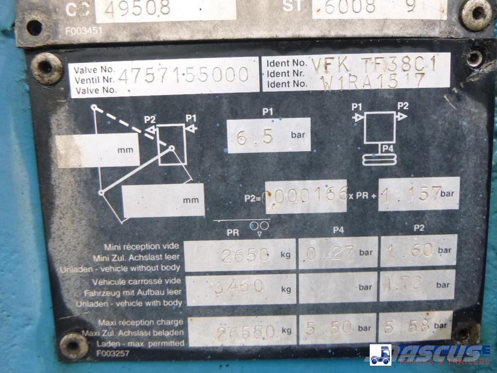 Fruehauf 3-axle container chassis 20, 30 ft Containerauflieger