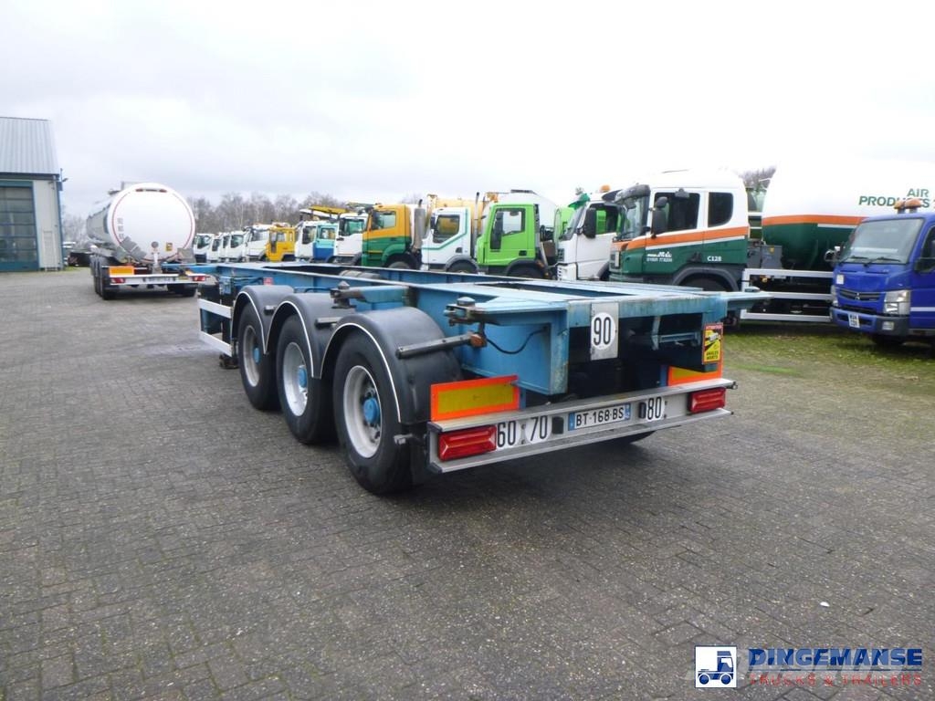 Fruehauf 3-axle container chassis 20, 30 ft Containerauflieger