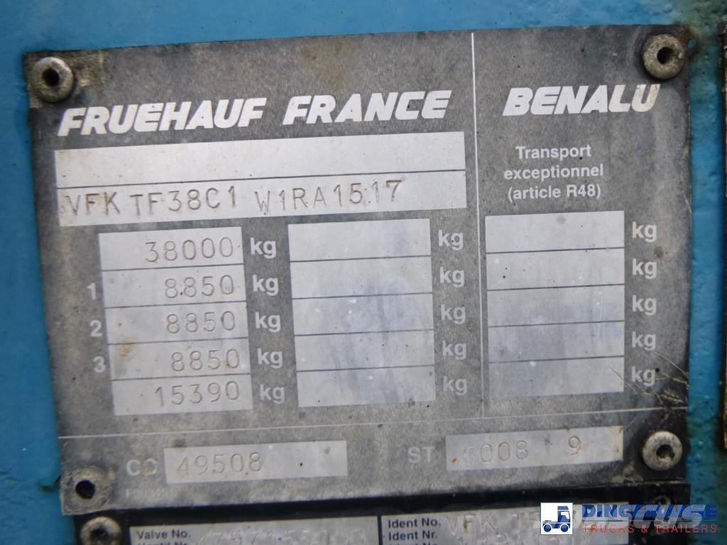 Fruehauf 3-axle container chassis 20, 30 ft Containerauflieger