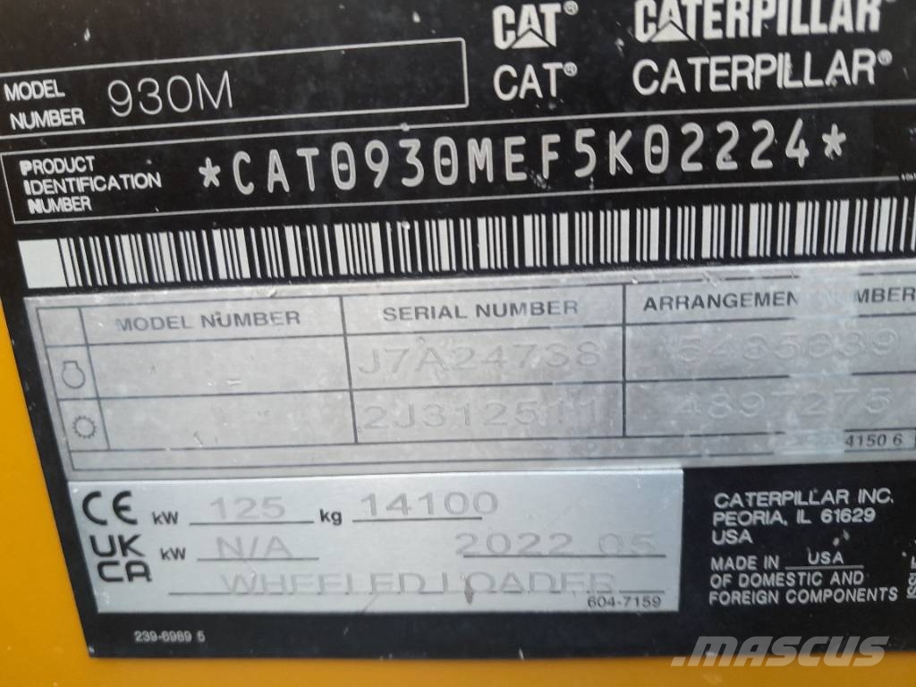 CAT 930 M Pale gommate
