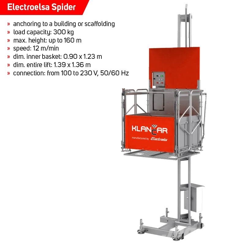 Electroelsa Construction hoist Plataformas de Mastro Vertical
