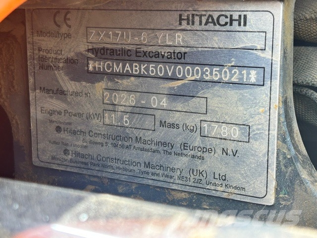 Hitachi ZX 17 U-6 Miniexcavadoras