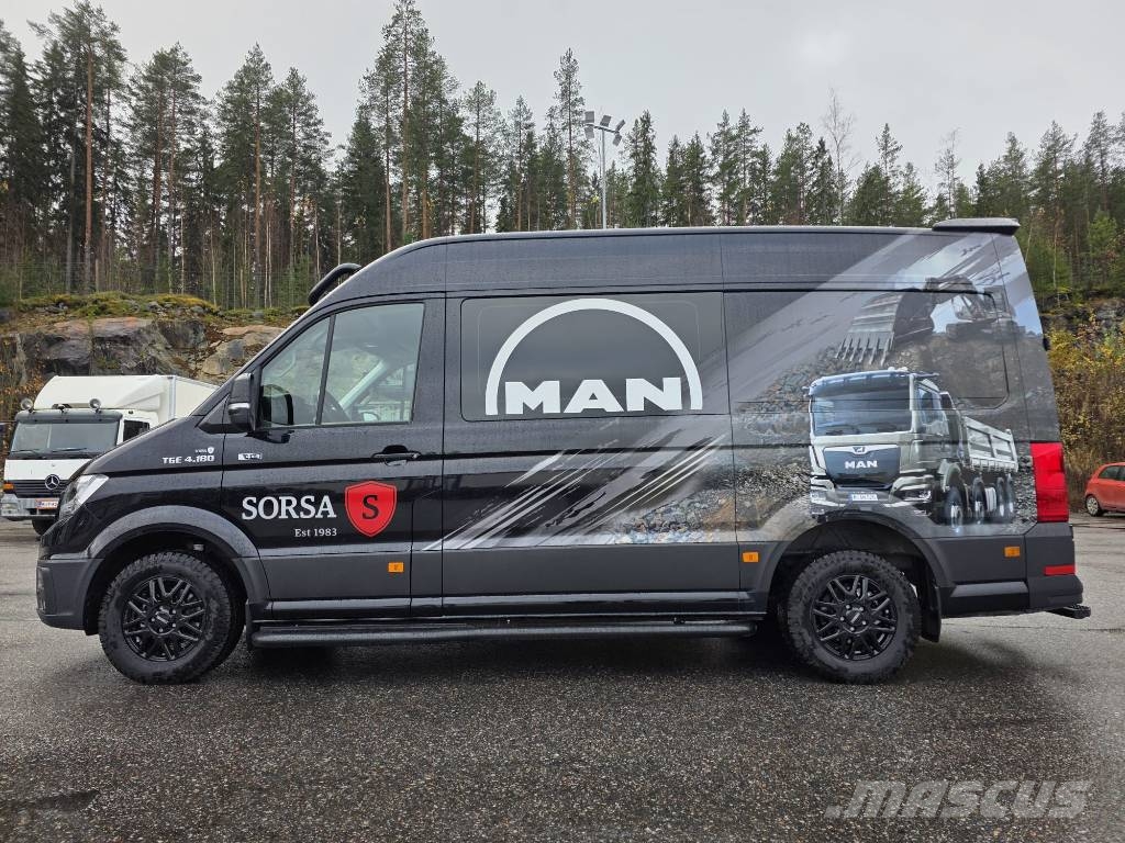 MAN TGE 4.180 4x4 3640 jatko-ohjaamo Panel vans