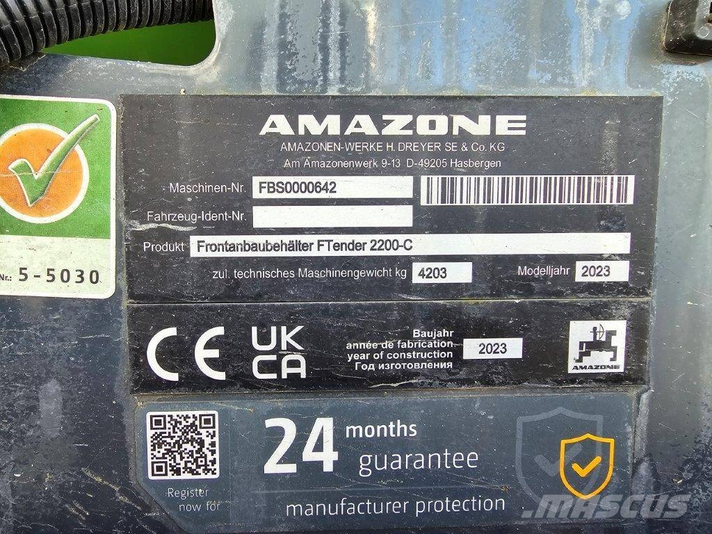 Amazone Precea 6000-2FCC Super + FTender 2200-C Präzisionssaatmaschinen