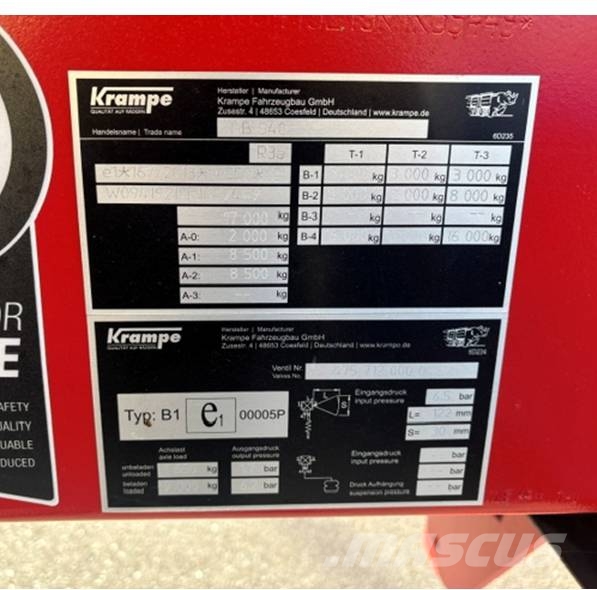Krampe Big Body 540 C Kiper prikolice