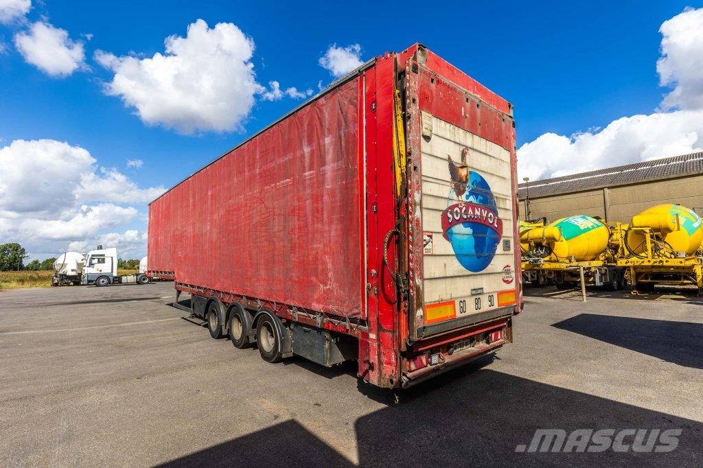 Lecitrailer CUELLO CISNE 3E-RD+DOUBLE ETAGE+DHOLLANDIA 2TON Semirremolques con caja de lona
