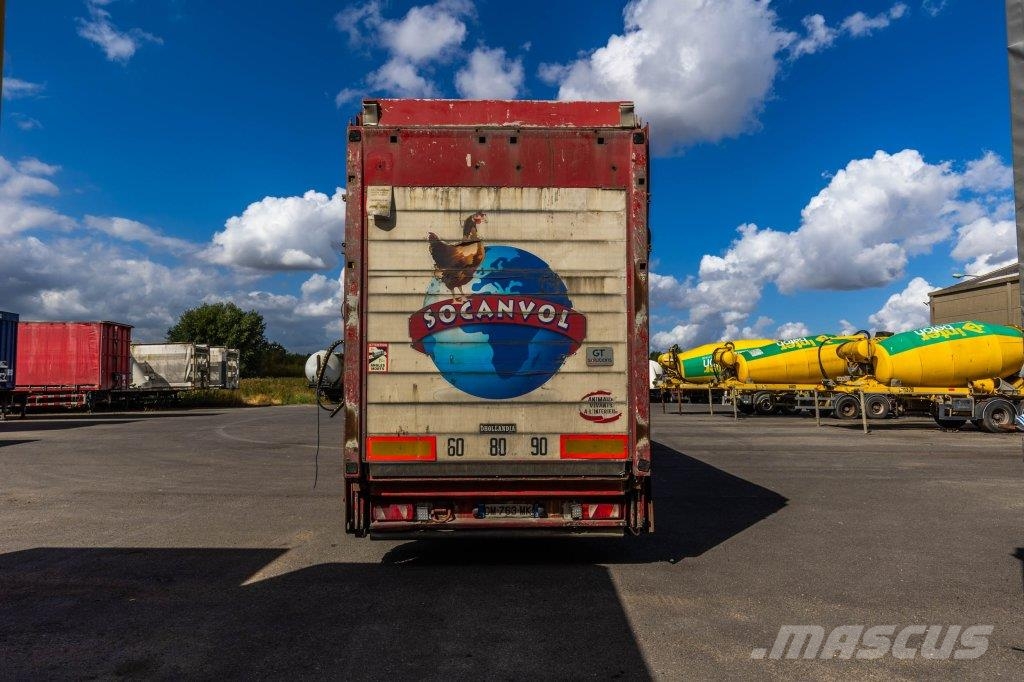 Lecitrailer CUELLO CISNE 3E-RD+DOUBLE ETAGE+DHOLLANDIA 2TON Semirremolques con caja de lona