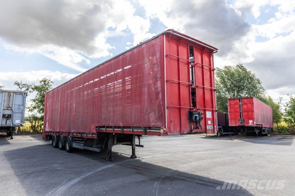 Lecitrailer CUELLO CISNE 3E-RD+DOUBLE ETAGE+DHOLLANDIA 2TON Semirremolques con caja de lona
