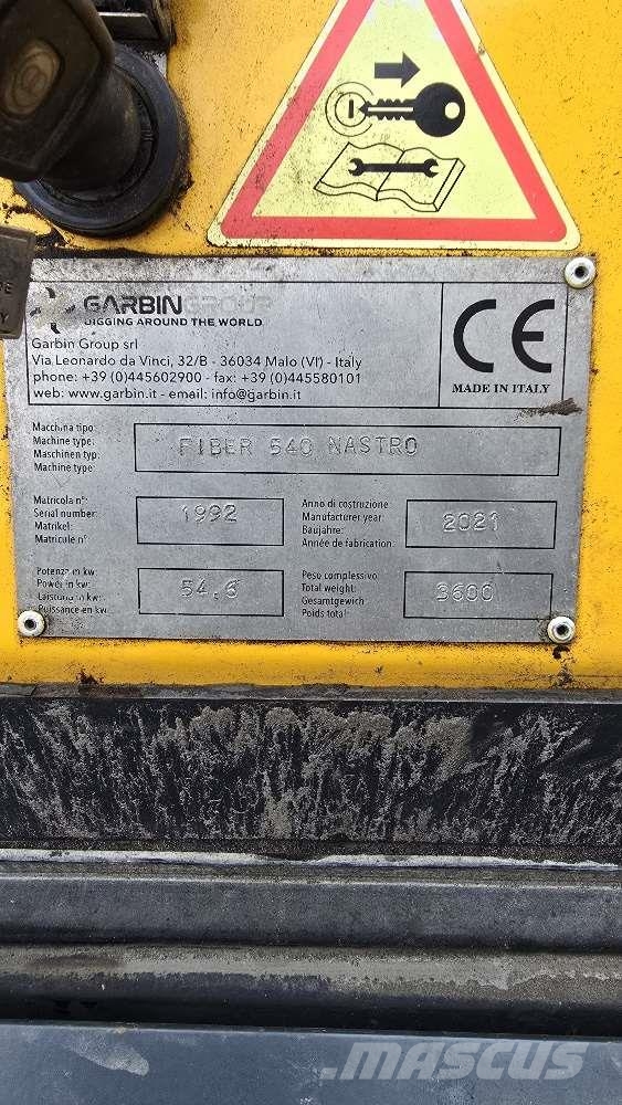 Garbin FIBER 540 N.1 NASTRO DI CARICO GARBIN MOD.540 FIBE Spesialtilpassede gravemaskiner