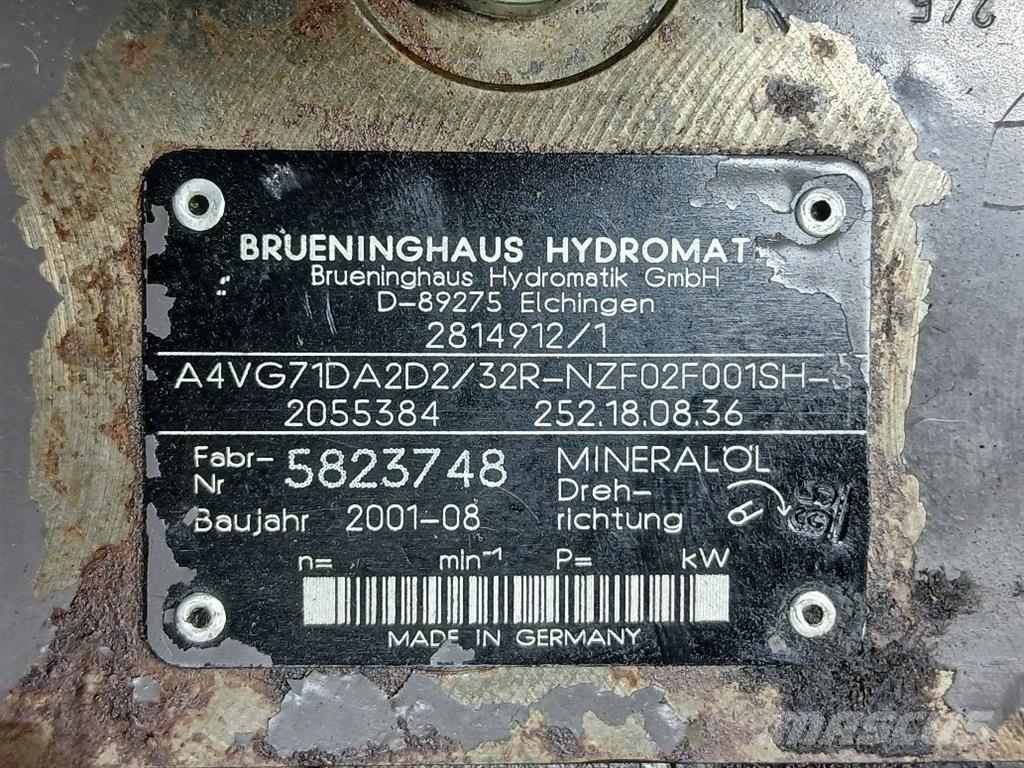 Volvo L40B-TP-2814912-Brueninghaus A4VG71-Drive pump Hüdraulika