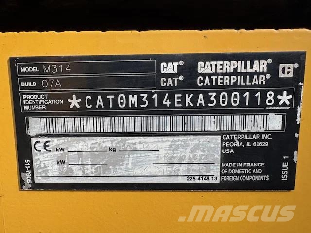 CAT M314 Next Gen Pelle sur pneus