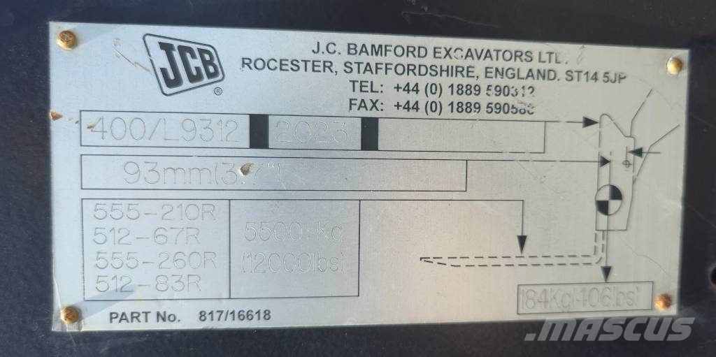 JCB 555P260R Teleskoplæssere
