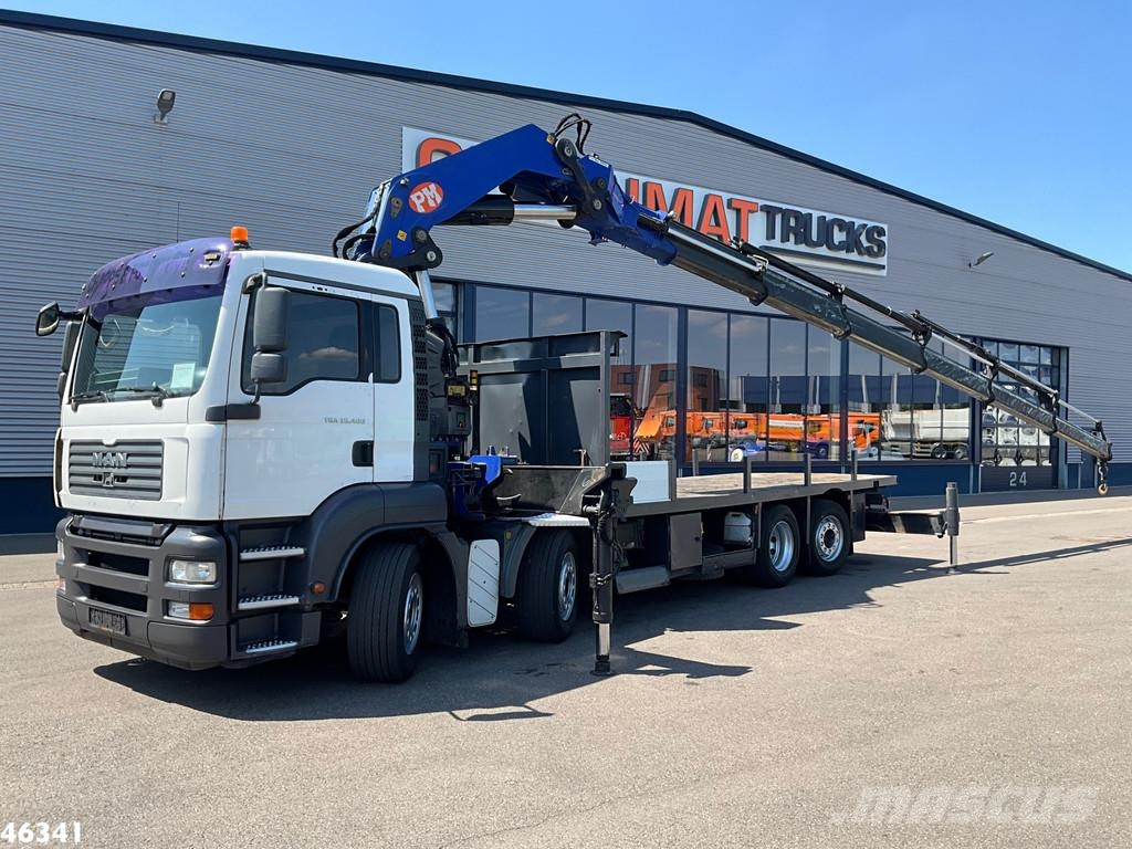 MAN TGA 35.400 8x2 PM 63 Tonmeter laadkraan All terrain cranes