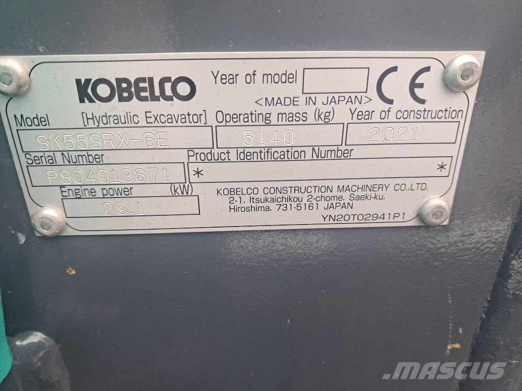 Kobelco SK 55 SRX-6 E Minibagger < 7t