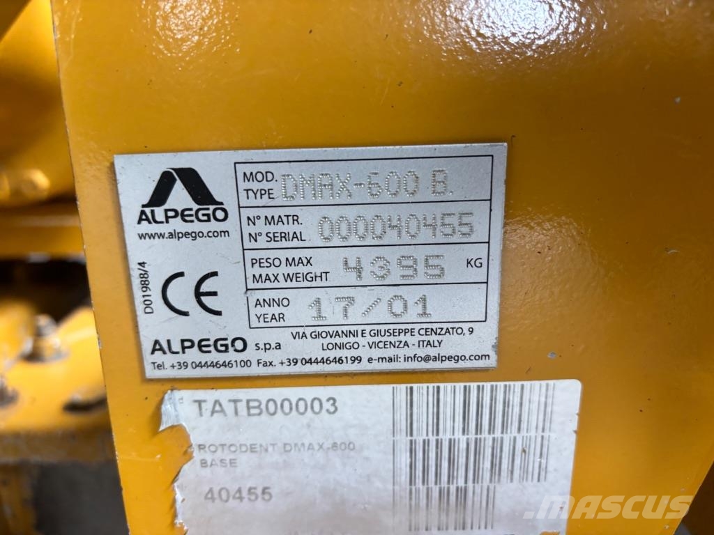 Alpego dmax 600 Seleccionadores Pedras