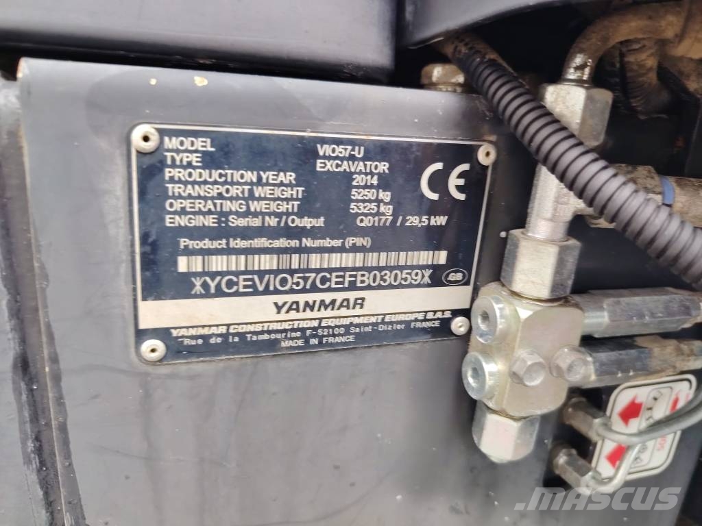 Yanmar Vio 57-U Miniekskavaatorid < 7 t