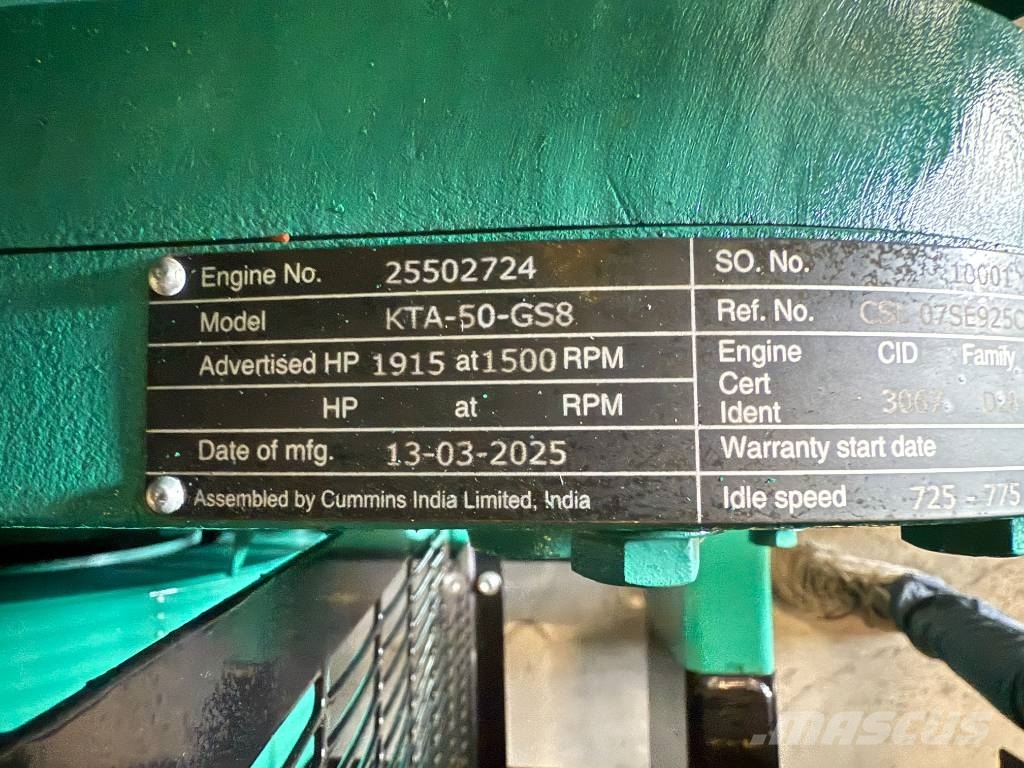 Cummins C1675D5A - 1.675 kVA Generator - DPX-18534-O ディーゼル発電機