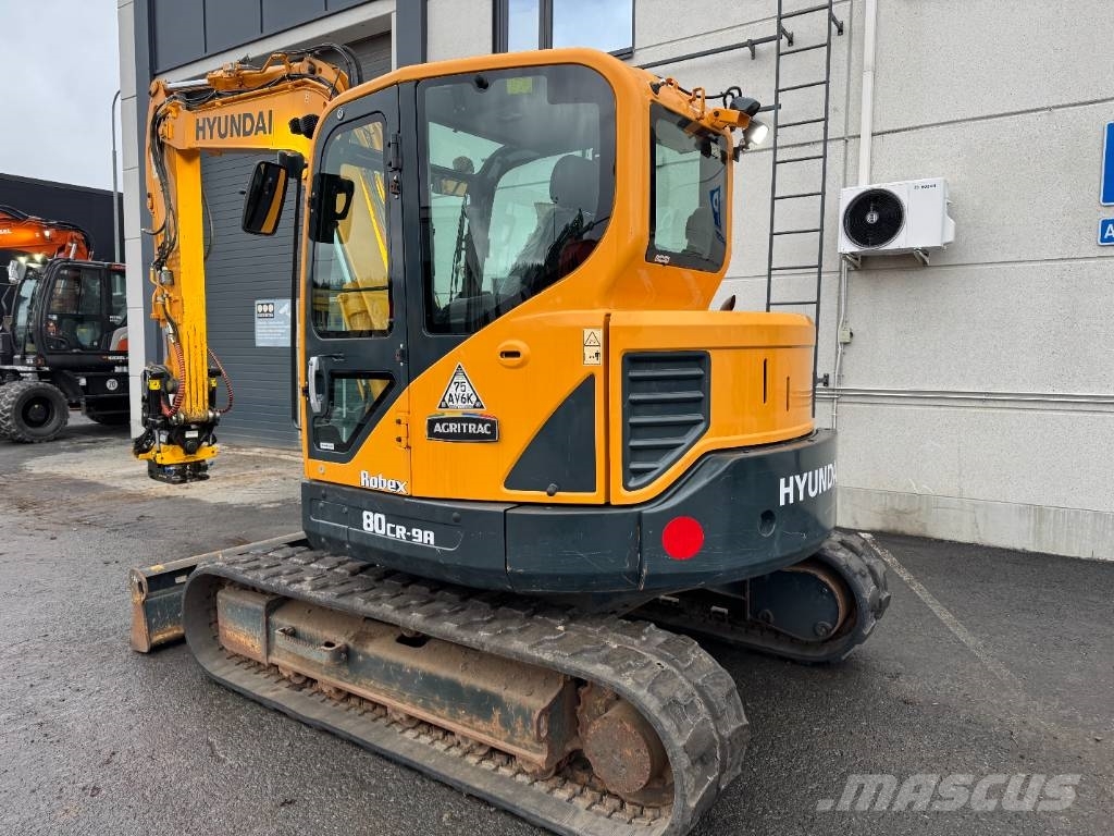 Hyundai R80CR-9A PYÖRITTÄJÄLLÄ Excavadoras 7t - 12t