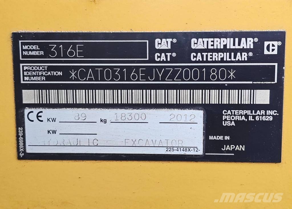 CAT 316 EL Beltegraver